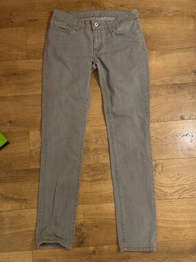 Levi's Light Gray Casual Jeans with Leather Patch